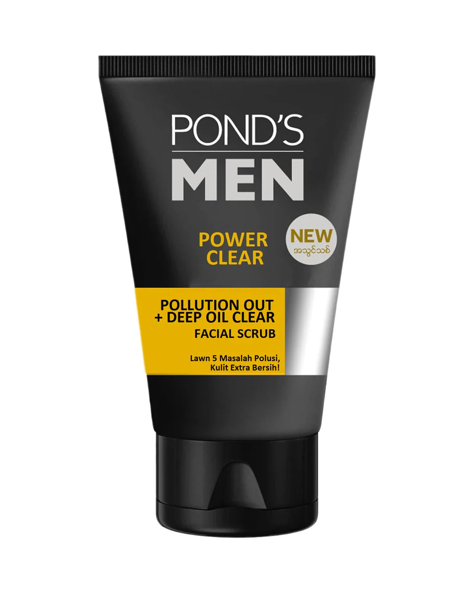 20.jpg Pond's Men Power Clear Pollution Out + Deep Oil Clear Facial Scrub, 100 mlPond's Men Power Clear Pollution Out + Deep Oil Clear Facial Scrub, 100 ml - Image 1
