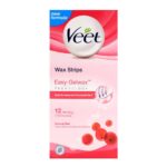 Veet Wax Strips Easy-Gelwax Technology for Normal Skin with Shea Butter And Acai Berries Fragrance, 12 pcsVeet Wax Strips Easy-Gelwax Technology for Normal Skin with Shea Butter And Acai Berries Fragrance, 12 pcs