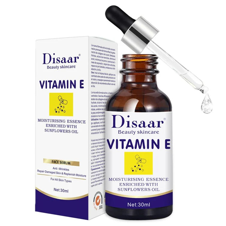 275.jpg Disaar Beauty Skincare Vitamin E Moisturizing Essence Enriched With Sunflowers Oil for Anti-Wrinkles & Damaged Skin Repair, 30 mlDisaar Beauty Skincare Vitamin E Moisturizing Essence Enriched With Sunflowers Oil for Anti-Wrinkles & Damaged Skin Repair, 30 ml - Image 1