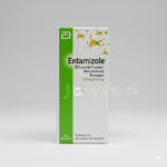 Entamizole suspension box for Amoebiasis and Giardiasis treatment with Diloxanide Furoate and Metronidazole Benzoate