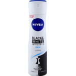 Nivea 48H Invisible Fresh Deodorant Spray, Black & White, 150 mlNivea 48H Invisible Fresh Deodorant Spray, Black & White, 150 ml