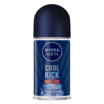 Nivea Men Cool Kick Extra Dry Cool Active 48h Anti-Perspirant Deodorant Roll-On, 50 mlNivea Men Cool Kick Extra Dry Cool Active 48h Anti-Perspirant Deodorant Roll-On, 50 ml
