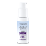 Neutrogena Ultra Sheer Moisturizing Face Serum Sunscreen with Vitamin E Broad Spectrum SPF 60+, 50 mlNeutrogena Ultra Sheer Moisturizing Face Serum Sunscreen with Vitamin E Broad Spectrum SPF 60+, 50 ml