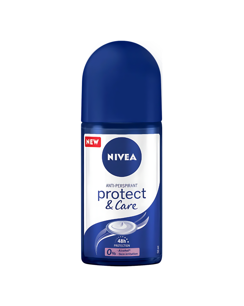 Untitleddesign-2024-07-31T154432.421.png Nivea 48H Protect & Care Anti-Perspirant Deodorant Roll-On,50 mlNivea 48H Protect & Care Anti-Perspirant Deodorant Roll-On,50 ml - Image 1