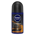 Nivea Men Deep Black Charcoal Espresso Anti-Bacterial 72H Deodorant Roll-On, 50 mlNivea Men Deep Black Charcoal Espresso Anti-Bacterial 72H Deodorant Roll-On, 50 ml