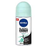 Nivea Black & White Invisible Fresh 48H Protection Deodorant Roll-On, 50 mlNivea Black & White Invisible Fresh 48H Protection Deodorant Roll-On, 50 ml