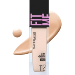 Maybelline Fit Me Dewy + Smooth Liquid Foundation SPF 30 - 112 Natural IvoryMaybelline Fit Me Dewy + Smooth Liquid Foundation SPF 30 - 112 Natural Ivory