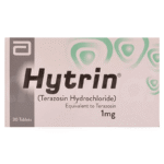 Hytrin (Terazosin Hydrochloride) 1mg tablets box, 30 counts, for hypertension and BPH treatment
