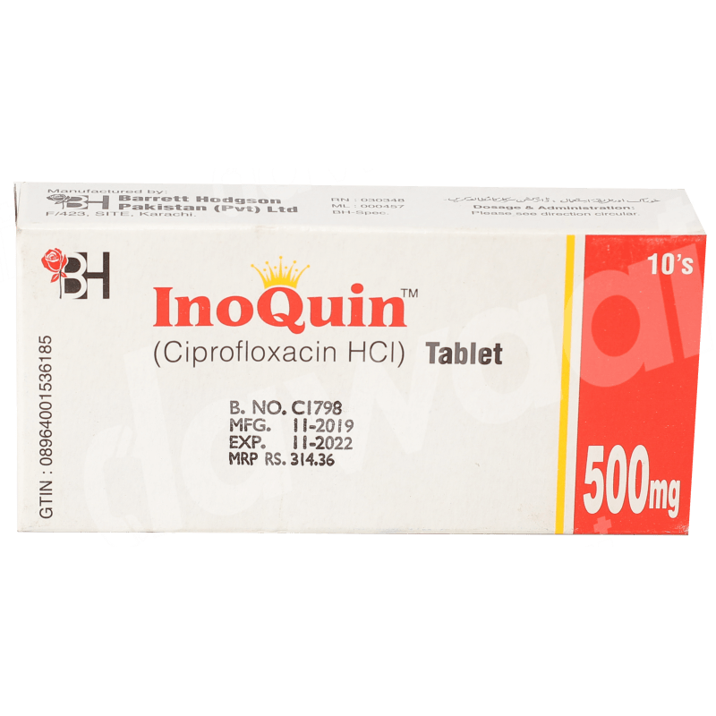 barino37114_1.png Inoquin 500mg 500mg tablet 10 - Image 1