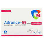 Adrance-M 12.5 mg / 850 mg tablets 2 x 7's