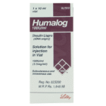 Humalog Lispro 100IU injection 1 Vialx10ml