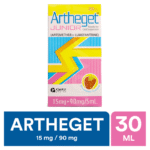 Artheget 15 mg / 90 mg suspension 30 ml