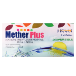 Mether Plus  20 mg / 120 mg tablet dispersible 2 x 8's