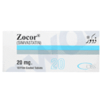 Zocor 20mg tablet 1x10's