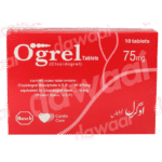 Ogrel 75mg tablet 10