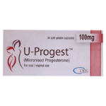 U-Progest 100mg capsule 3x10's