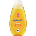 100ml bottle of Johnson’s Baby Shampoo with yellow liquid and the "no more tears" logo.