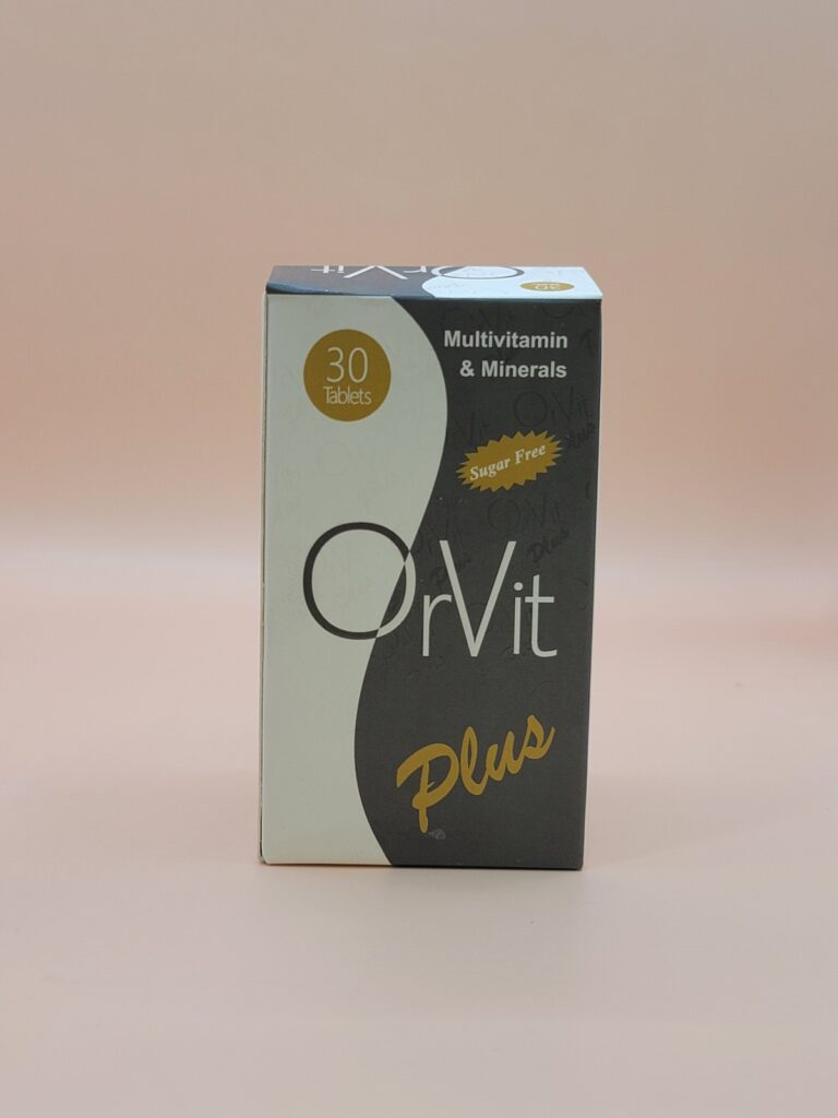 OrVit Plus sugar free multivitamin tablets box