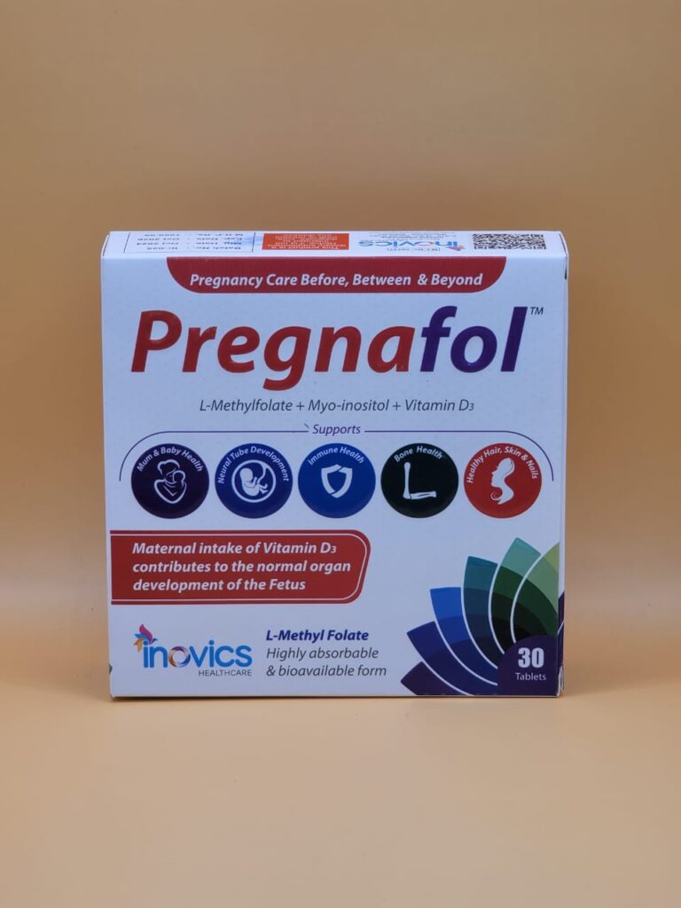Pregnafol box, a fertility and pregnancy supplement with L-Methylfolate