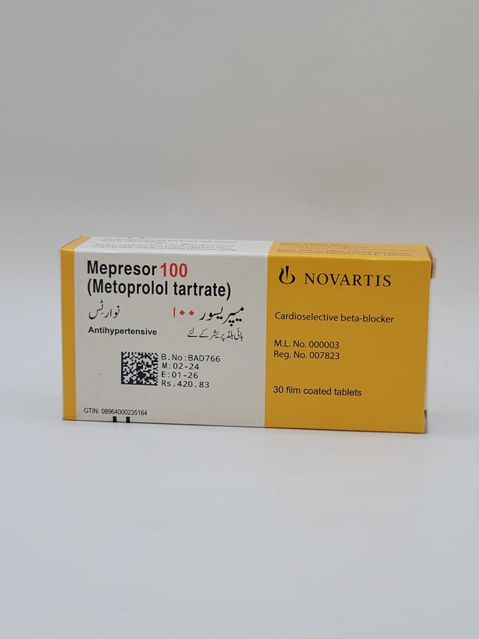 IMG-20250128-WA0195 Mepresor 100(Metoprolol tartrate) tablets - Image 1