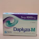Daplyza-M (Dapagliflozin+Metformin HCL) 5mg+1000mg 14 tablets