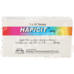 Hapicit 20mg tablet 1x10's