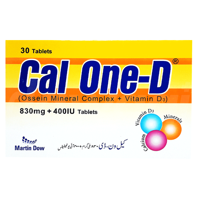 marcal43883_1649838652_1.png Cal One-D 830mg/400Iu tablet 3 x 10's - Image 1