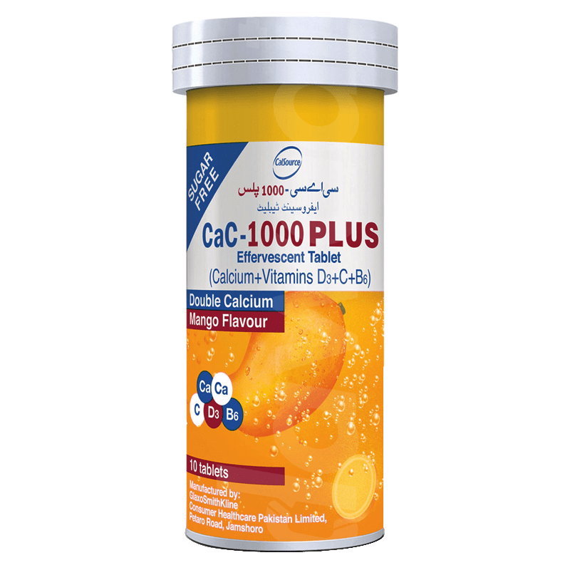 novcac38138_1643708826_3.png CaC-1000 Plus Mango (Sugar Free) 10s tablet effervescent 1x10's - Image 1