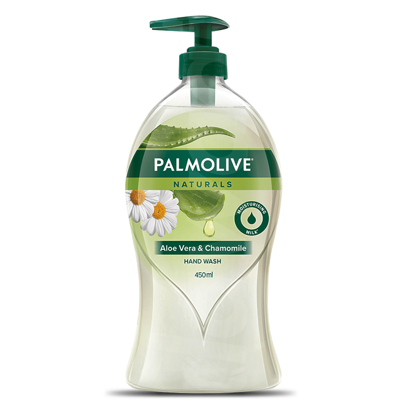 pal46928_1631359478_1.png Palmolive Naturals Aloe & Chamomile Liquid Handwash 450 ml Bottle liquid - Image 1