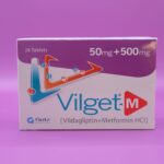 Vilget-M [Vildagliptin+ Metformin HCL] 50mg+500mg tablets