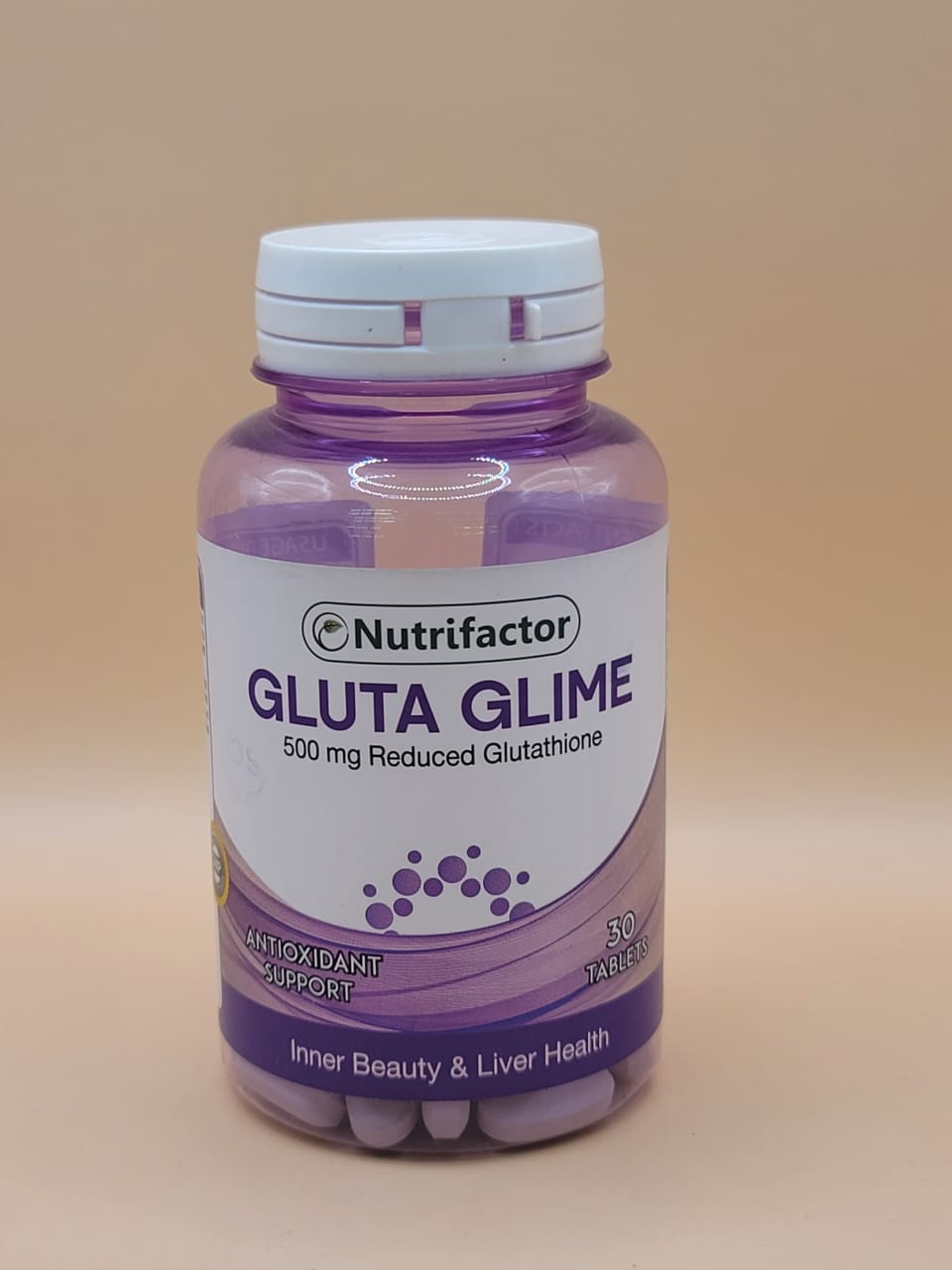 IMG-20250205-WA0217 Nutrifactor GLUTA GLIME 500mg Reduced Glutathione tablets - Image 1