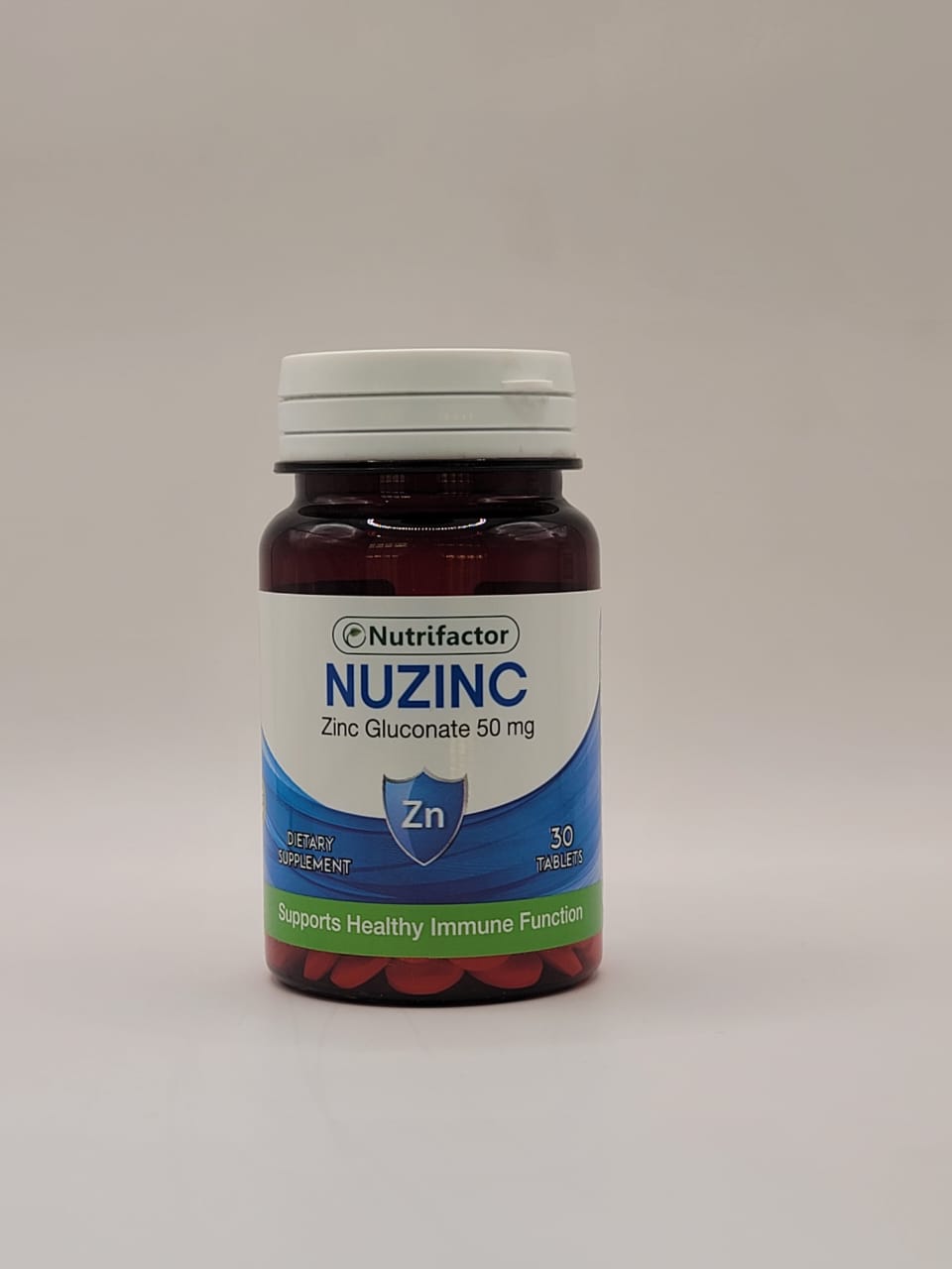 IMG-20250206-WA0056 Nutrifactor NUZINC Zinc Gluconate 50 mg 30 Tablets - Image 1