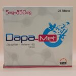 Dapa-Met [Dapagliflozin+Metformin HCL] 5mg+850mg tablets