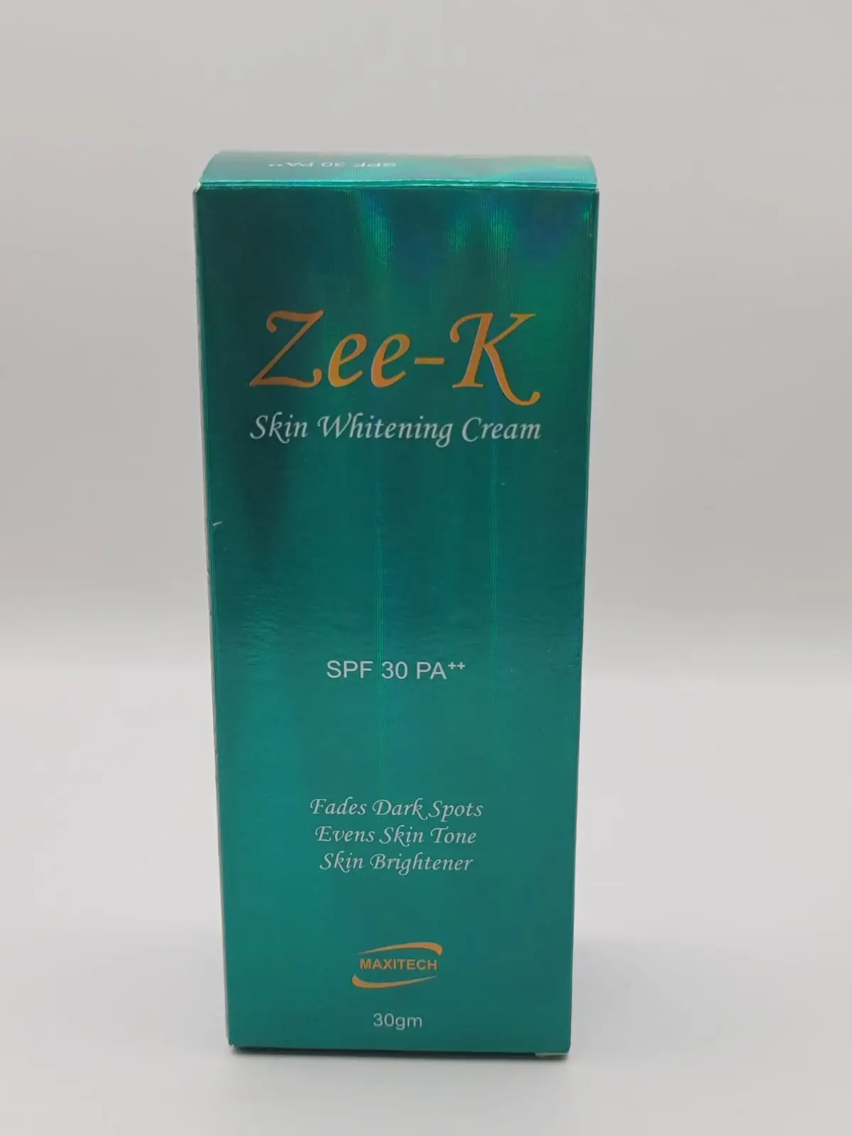 IMG-20250612-WA0066 Zee-K Skin Whitening Cream SPF 30 PA++ – MAXITECH Protection & Brightening (30g) - Image 1