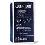 Colenticon Gel 60ml strawberry flavored suspension for the treatment of acidity, gas, and stomach spasms.
