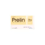 Prelin 75mg capsule box by Martin Dow featuring Pregabalin for nerve pain management.
