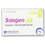 Sitagen-M Sitagliptin Metformin 50/500 mg film-coated tablets 30 count box by Ferozsons Laboratories.