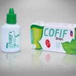 A 20ml bottle and box of Cofif herbal cough drops featuring Ivy Leaf Extract and Honey by AGP.