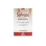 Sofvasc 10mg film-coated tablets box by Hilton Pharma, containing 30 tablets of Amlodipine Besylate for blood pressure control.