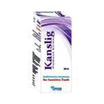 Kanslig 200ml mouthwash bottle for sensitive teeth featuring Potassium Nitrate to protect dental nerves.