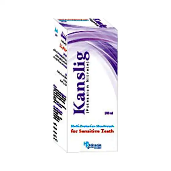 86147 Kanslig 200ml mouthwash bottle for sensitive teeth featuring Potassium Nitrate to protect dental nerves.