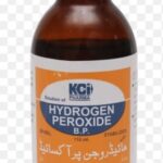 KCI Pharma Hydrogen Peroxide B.P. 20 Vol 110ml brown bottle antiseptic solution.