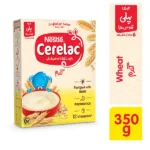 Nestle Cerelac Wheat 350g infant cereal box for babies 6 months and older