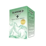 Glaxose-D Glucose powder box featuring Vitamin D and Calcium for instant energy.