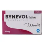 Packaging of Bynevol 10mg Tablets containing Nebivolol for hypertension treatment.