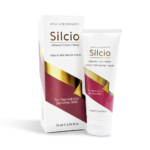Silcio Ceramide Face Cream 75ml tube and box for normal, dry, and sensitive skin barrier repair by Atco Life Sciences.