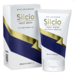 Silcio Face Wash 100ml tube and box by Atco Life Sciences for fresh and radiant skin.